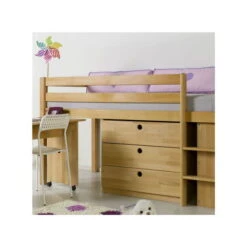 Relita ALEX Halbhochbett Buche Massiv Natur Viel Zubehör Wählbar - Frachtfrei -Geschäft Für Babyprodukte kommode kim natur gr 1