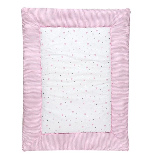 Schardt Krabbeldecke Herzchen Rosa 100x135 Cm Kuschelige Unterlage Zum Spielen 4 Schardt Krabbeldecke Herzchen Rosa 100x135 Cm Kuschelige Unterlage Zum Spielen – Bild 2