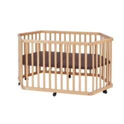 TiSsi Laufgitter Aus Massiv Buche Natur Platzsparend Faltbar -Geschäft Für Babyprodukte laufgitter natur 3 gr 1