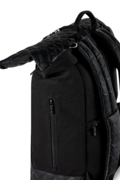 Moon Premium Rolltop Rucksack Black Mit Wickelauflage, Geldtasche & Befestigungssystem -Geschäft Für Babyprodukte moon k23 backpack black 0322