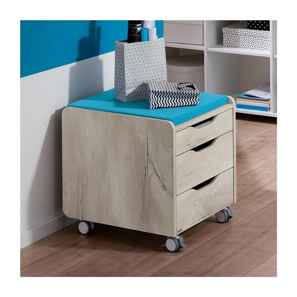 Paidi Rollcontainer 3S Eiche-Nautik Für Schreibtisch Diego - 3 Schubkästen 3 Paidi Rollcontainer 3S Eiche-Nautik Für Schreibtisch Diego - 3 Schubkästen