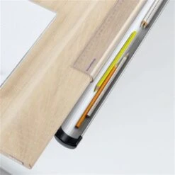 Paidi Marco 2 130 GT Schreibtisch Kreideweiß 130 X 70 Cm, Platte Geteilt - Gestellfarbe Silber -Geschäft Für Babyprodukte paidi marco2ablagemulde lineal 7