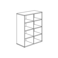 Paidi Fiona/Fionn/Kira/Tiago/Ylvie Unterstellregal 8 Fächer - Kreideweiß -Geschäft Für Babyprodukte paidi unterstellregal 8f strich gr