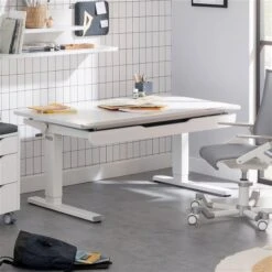 Paidi Teenio 120 Schreibtisch Kreideweiß/Kieselgrau 120 X 75 Cm -Geschäft Für Babyprodukte paidi teenio kieselgrau 147 782 9