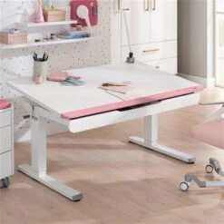 Paidi Teenio 120 Schreibtisch Kreideweiß / Rosé 120 X 75 Cm -Geschäft Für Babyprodukte paidi teenio ros 147 782 3