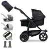 Tfk Mono 2 Kombi Kinderwagen Schwarz Luftrad-Set Bundle Mit Cupholder -Geschäft Für Babyprodukte rs1734 t m2 ka 310 1 lpr bundle cup