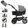 Tfk Mono 2 Kombi Kinderwagen Premium Grau Luftrad-Set Bundle Mit Cupholder -Geschäft Für Babyprodukte rs1809 t m2 ka 415 1 lpr bundle cup