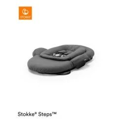 Stokke® Steps™ Bouncer Herringbone Grey Gestell Schwarz -Geschäft Für Babyprodukte steps bnc black herrgrey 221011 810445 folded rt