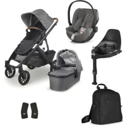 UPPAbaby Vista V2 Bundle Greyson Charcoal Melange & Cybex Cloud Z2, BaseZ2, Wickelrucksack -Geschäft Für Babyprodukte vista v2 bundle greyson charcoal