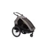 XLC Kinderanhänger MONO S Grau/beige/anthrazit Inkl. Buggyrad & Rücklicht -Geschäft Für Babyprodukte xlc kinderanhaenger mono s bs c09 grau