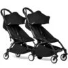 BABYZEN™ YOYO² Doppelbuggy Black Gestell Black -Geschäft Für Babyprodukte yoyo connect yoyo 2 3 4 twin 6 black frame black web