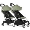 BABYZEN™ YOYO² Doppelbuggy Olive Gestell White 2 BABYZEN™ YOYO² Doppelbuggy Olive Gestell White -Geschäft Für Babyprodukte yoyo connect yoyo 2 3 4 twin 6 white frame olive web