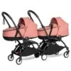 BABYZEN™ YOYO² Zwillingskinderwagen Ginger Gestell Black -Geschäft Für Babyprodukte yoyo connect yoyo 2 3 4 twin bassinet black frame ginger web