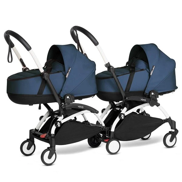BABYZEN™ YOYO² Zwillingskinderwagen Navy Blue Gestell White 3 BABYZEN™ YOYO² Zwillingskinderwagen Navy Blue Gestell White