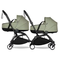 BABYZEN™ YOYO² Zwillingskinderwagen Olive Gestell Black -Geschäft Für Babyprodukte yoyo connect yoyo 2 profile twin bassinet black frame olive web