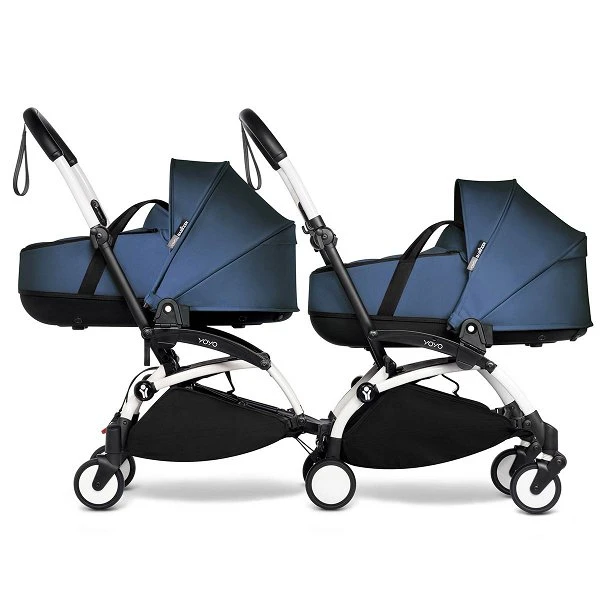 BABYZEN™ YOYO² Zwillingskinderwagen Navy Blue Gestell White 4 BABYZEN™ YOYO² Zwillingskinderwagen Navy Blue Gestell White – Bild 2