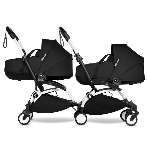 BABYZEN™ YOYO² Zwillingskinderwagen Black Gestell White 4 BABYZEN™ YOYO² Zwillingskinderwagen Black Gestell White – Bild 2